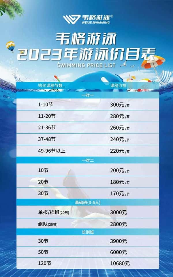 全面解析游泳馆价格表，游泳健身费用结构一览无余