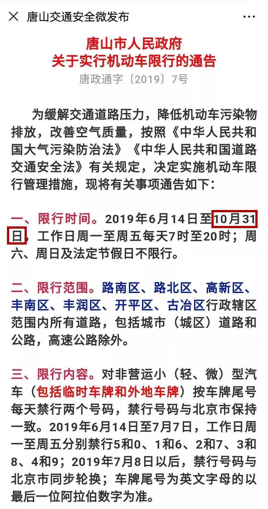 唐山市最新限号信息详解，一篇文章全面掌握限号动态！